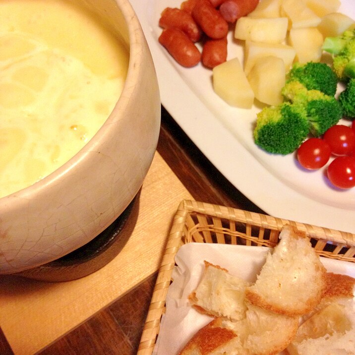 みんなでわいわい チーズフォンデュ レシピ 作り方 By きのこのみみ 楽天レシピ みんなでわいわい チーズフォンデュ レシピ 作り方 By きのこのみみ 楽天レシピ